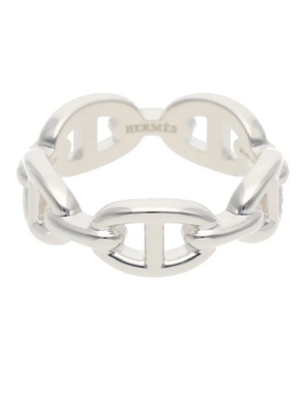 Hermes Chaine D'ancre Enchainee PM Silver Ring